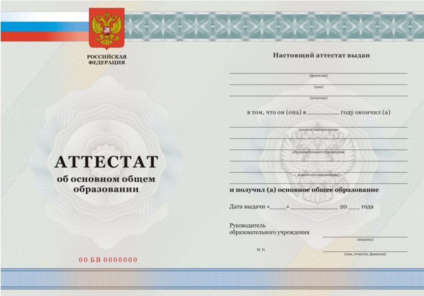 Аттестат школы 2010-2013г